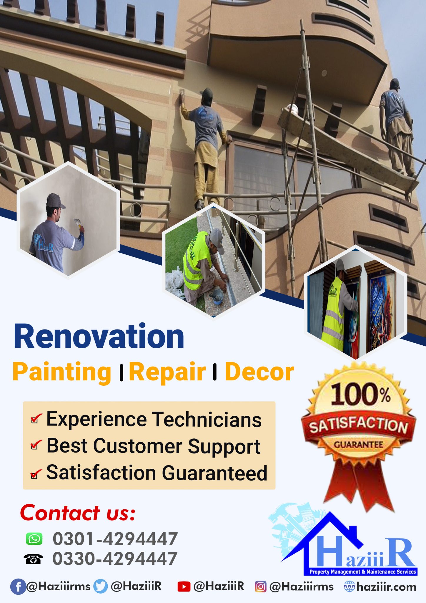 Paint Work services in Islamabad and Rawalpindi